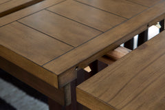 Light Brown/Dark Brown / Counter Height Table Only, product view 4; includes counter height table only; other furniture and accessories excluded - 4