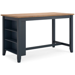 Natural/Blue / Counter Height Table Only, product view 2; included: 1 table; all other furniture and accessories excluded - 2