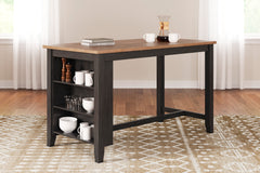 Natural/Brown / Counter Height Table Only, product view 9; included: 1 table; all other furniture and accessories excluded - 30
