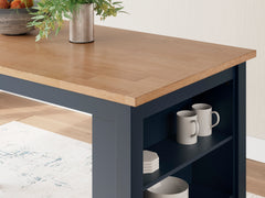 Natural/Blue / Counter Height Table Only, product view 4; included: 1 table; all other furniture and accessories excluded - 4