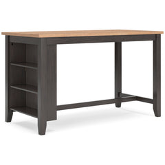 Natural/Brown / Table + 2 Stools, product view 1; included: 1 table; 2 matching counter stools; all other furniture and accessories excluded - 41