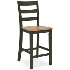 Natural/Green / Set of 2 Counter Stools, product view 1; included: 2 matching counter stools; all other furniture and accessories excluded - 60