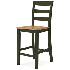 Natural/Green / Set of 2 Counter Stools, product view 4; included: 2 matching counter stools; all other furniture and accessories excluded - 63