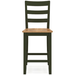 Natural/Green / Set of 2 Counter Stools, product view 7; included: 2 matching counter stools; all other furniture and accessories excluded - 66