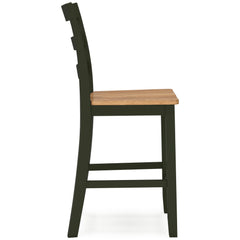 Natural/Green / Set of 2 Counter Stools, product view 9; included: 2 matching counter stools; all other furniture and accessories excluded - 68