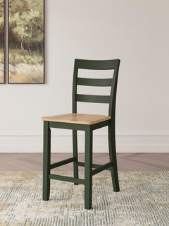 Natural/Green / Set of 2 Counter Stools, product view 10; included: 2 matching counter stools; all other furniture and accessories excluded - 69