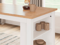 Natural/White / Counter Height Table Only, product view 4; included: 1 table; all other furniture and accessories excluded - 76