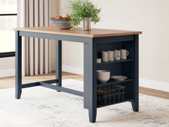 Natural/Blue / Counter Height Table Only, product view 9; included: 1 table; all other furniture and accessories excluded - 9