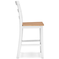 Natural/White / Set of 2 Counter Stools, product view 9; included: 2 matching counter stools; all other furniture and accessories excluded - 90