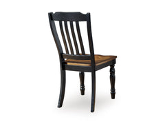 Black/Brown / Set of 2 Chairs, product view 4; includes 2 dining chairs; other furniture and accessories excluded - 10