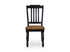Black/Brown / Set of 2 Chairs, product view 5; includes 2 dining chairs; other furniture and accessories excluded - 11