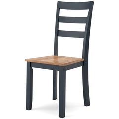 Natural/Blue / Set of 2 Dining Chairs, product view 4; included: 2 matching chairs; all other furniture and accessories excluded - 10