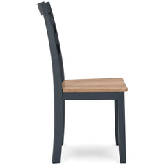 Natural/Blue / Set of 2 Dining Chairs, product view 9; included: 2 matching chairs; all other furniture and accessories excluded - 15