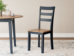 Natural/Blue / Set of 2 Dining Chairs, product view 10; included: 2 matching chairs; all other furniture and accessories excluded - 16