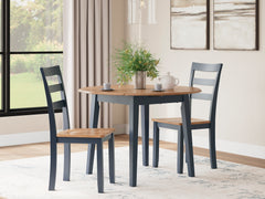 Natural/Blue / Table + 2 Chairs, product view 1; included: 1 table; 2 matching chairs; all other furniture and accessories excluded - 17