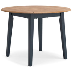 Natural/Blue / Dining Table Only, product view 2; included: 1 table; all other furniture and accessories excluded - 2