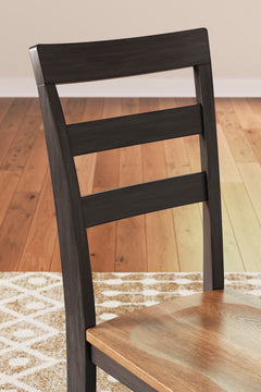 Natural/Brown / Set of 2 Dining Chairs, product view 6; included: 2 matching chairs; all other furniture and accessories excluded - 31
