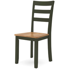 Natural/Green / Set of 2 Dining Chairs, product view 4; included: 2 matching chairs; all other furniture and accessories excluded - 48