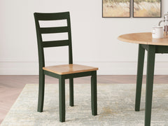 Natural/Green / Set of 2 Dining Chairs, product view 10; included: 2 matching chairs; all other furniture and accessories excluded - 54