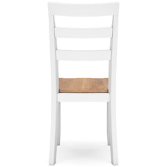 Natural/White / Set of 2 Dining Chairs, product view 5; included: 2 matching chairs; all other furniture and accessories excluded - 68