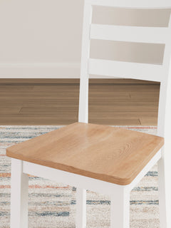 Natural/White / Set of 2 Dining Chairs, product view 6; included: 2 matching chairs; all other furniture and accessories excluded - 69