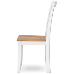 Natural/White / Set of 2 Dining Chairs, product view 8; included: 2 matching chairs; all other furniture and accessories excluded - 71