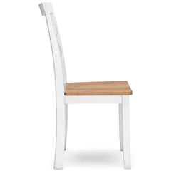 Natural/White / Set of 2 Dining Chairs, product view 9; included: 2 matching chairs; all other furniture and accessories excluded - 72