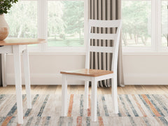 Natural/White / Set of 2 Dining Chairs, product view 10; included: 2 matching chairs; all other furniture and accessories excluded - 73