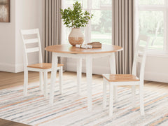 Natural/White / Table + 2 Chairs, product view 1; included: 1 table; 2 matching chairs; all other furniture and accessories excluded - 74