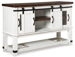 White/Brown / Sideboard, sideboard view 4; includes one sideboard; accessories and other furniture excluded - 4