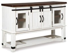 White/Brown / Sideboard, sideboard view 5; includes one sideboard; accessories and other furniture excluded - 5