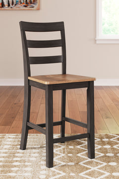 Natural/Brown / Counter Height — Set of 2 Stools, room setting; 2 stools included; additional furniture and accessories excluded - 19