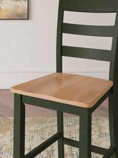 Natural/Green / Counter Height — Set of 2 Stools, design detail; 2 stools included; additional furniture and accessories excluded - 25