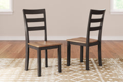 Natural/Brown / Set of 2 Chairs, additional product view; 2 chairs included; additional furniture and accessories excluded - 13