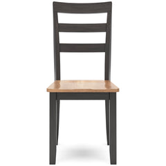 Natural/Brown / Set of 2 Chairs, front view; 2 chairs included; additional furniture and accessories excluded - 17