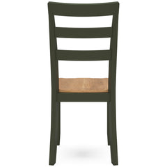 Natural/Green / Set of 2 Chairs, back view; 2 chairs included; additional furniture and accessories excluded - 25