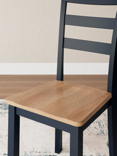 Natural/Blue / Set of 2 Chairs, design detail; 2 chairs included; additional furniture and accessories excluded - 6