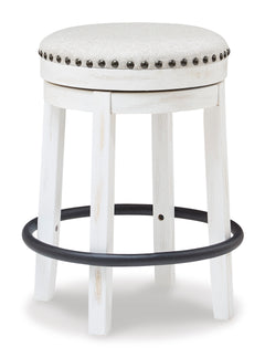 White/Black / Counter Height — 1 Stool, angle view; 1 stools included; additional furniture and accessories excluded - 6