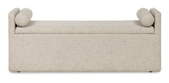 Beige / 1 Bench, front view; one bench included; additional furniture and accessories excluded - 5
