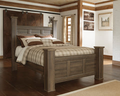 Vintage Brown / Poster Bed — 5pc Set / Queen, component view 1; only selected configuration included; mattress bedding and accessories excluded - 12