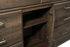 Vintage Brown / Dresser, component view 3; only selected configuration included; mattress bedding and accessories excluded - 35