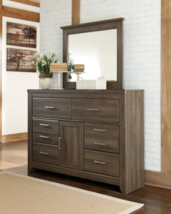 Vintage Brown / Dresser + Mirror, component view 1; only selected configuration included; mattress bedding and accessories excluded - 54