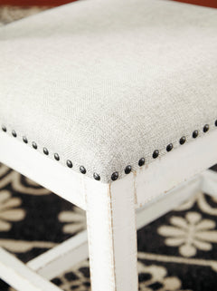 Beige/White Dining Chairs, chair detail; sold as a matching pair; tables, additional chairs and accessories excluded - 3