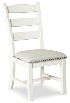 Beige/White Dining Chairs, product view; sold as a matching pair; tables, additional chairs and accessories excluded - 6