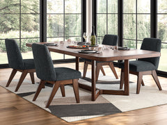 Dark Brown / Table + 4 Chairs, product view 1; includes 1 table; 4 dining chairs; other furniture and accessories excluded - 17