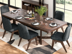 Dark Brown / Table + 6 Chairs, product view 1; includes 1 table; 6 dining chairs; other furniture and accessories excluded - 18