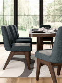 Dark Brown / Table + 8 Chairs, product view 2; includes 1 table; 8 dining chairs; other furniture and accessories excluded - 23