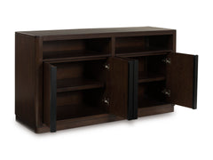 Dark Brown / Sideboard, sideboard view 2; includes one sideboard; accessories and other furniture excluded - 2