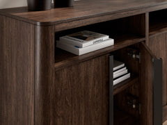 Dark Brown / Sideboard, storage detail 3; includes one sideboard; accessories and other furniture excluded - 3