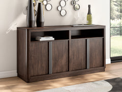 Dark Brown / Sideboard, sideboard view 7; includes one sideboard; accessories and other furniture excluded - 7